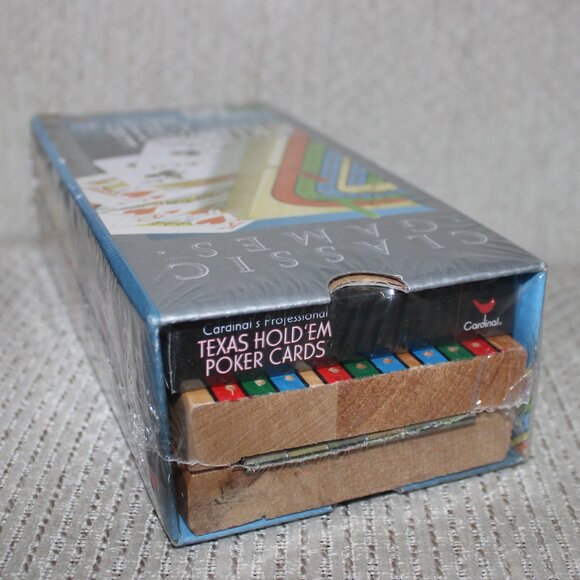 3/$55❤️Solid Wood Deluxe Cribbage Set 3 Track Folding Board with Playing Cards - Picture 3 of 7